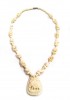 JR121 - Necklace, Bone 18 Elephants